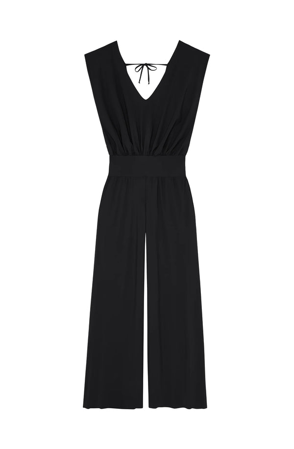 PAIN de SUCRE Women Maissa Black Stretch Voile Jumpsuit