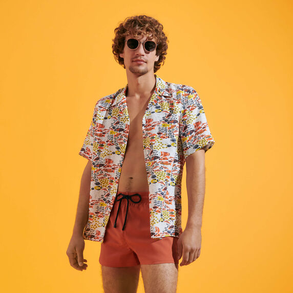 VILEBREQUIN Men Swim Short and Fitted Stretch Solid