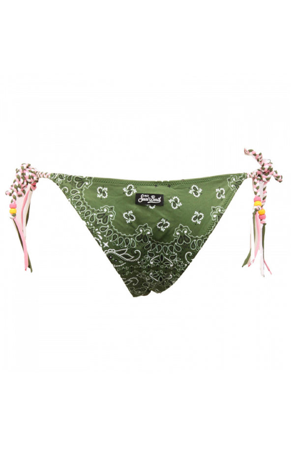 MC2 SAINT BARTH Women Side-Tie Bikini Bottom Marielle Bandanna Round