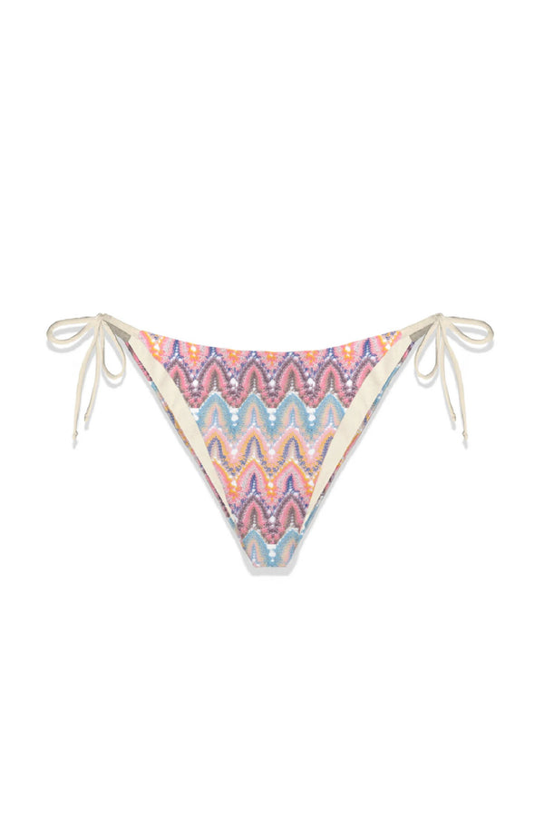 MC2 SAINT BARTH Women Triangle Bikini Bottom Marielle Waves Pattern