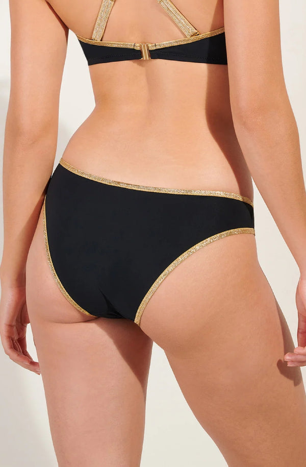 PAIN de SUCRE Women Singa Lurex Sports Top and Mathis Scooped-Out Bikini