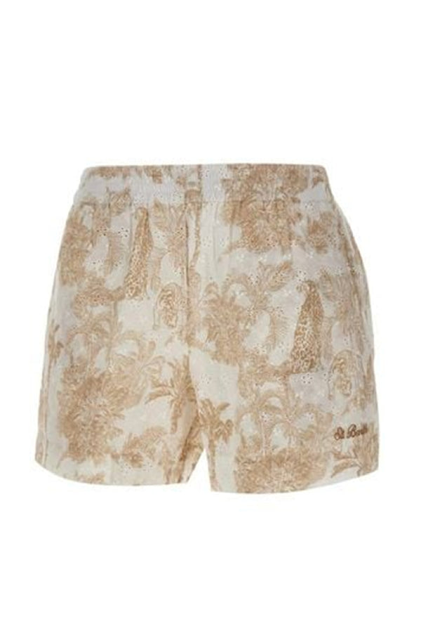 MC2 SAINT BARTH Women Meave in Ramie with Beige Jungle Oceania