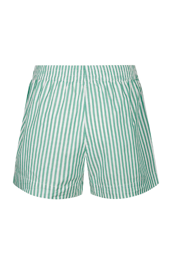 MC2 SAINT BARTH Women Meave Seersucker Cotton Pull-up Shorts Striped