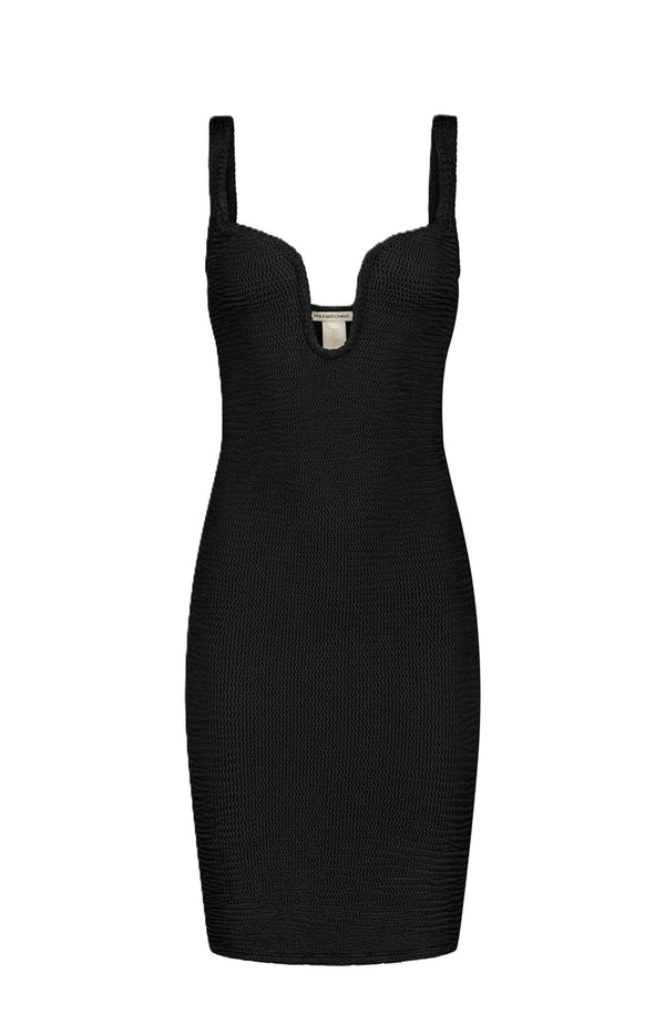 PARAMIDONNA Women Mika Black Short Dress