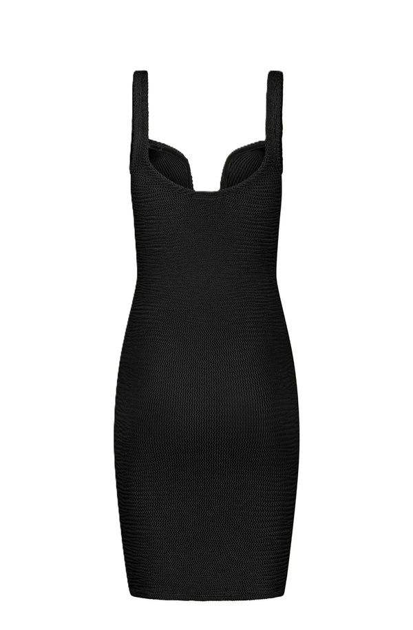 PARAMIDONNA Women Mika Black Short Dress