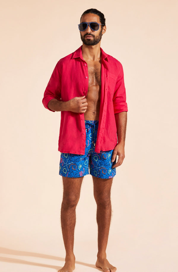 VILEBREQUIN Men Swim Shorts Embroidered Noumea Sea - Limited Edition