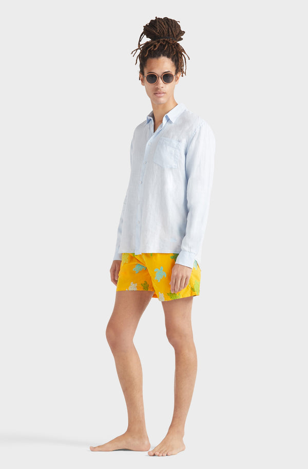 VILEBREQUIN Men Swim Shorts Embroidered Tortue Multicolored - Limited Edition
