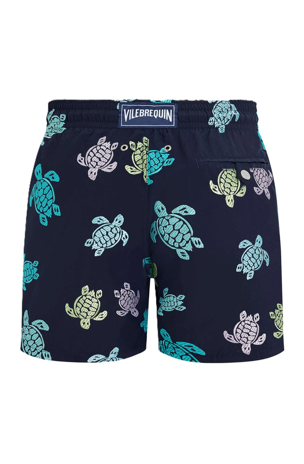 VILEBREQUIN Men Swim Shorts Embroidered Tortue Multicolored - Limited Edition