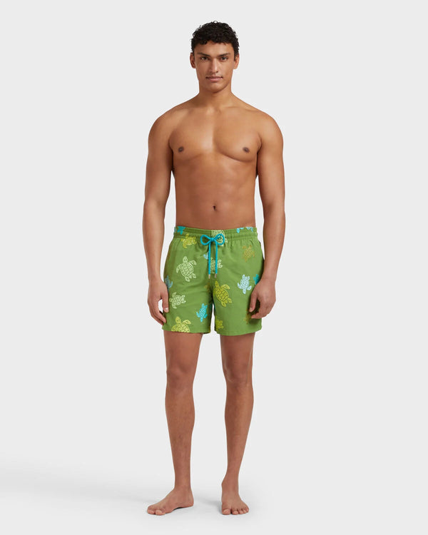 VILEBREQUIN Men Swim Shorts Embroidered Tortue Multicolored - Limited Edition