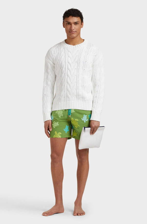 VILEBREQUIN Men Swim Shorts Embroidered Tortue Multicolored - Limited Edition