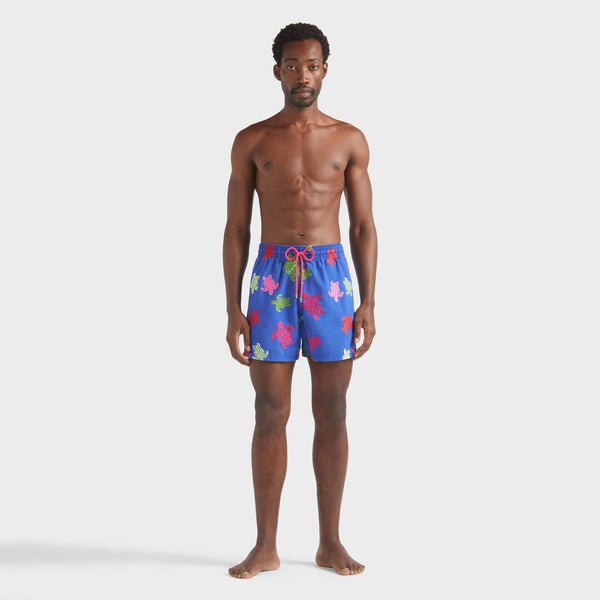 VILEBREQUIN Men Swim Shorts Embroidered Tortue Multicolored- Limited Edition