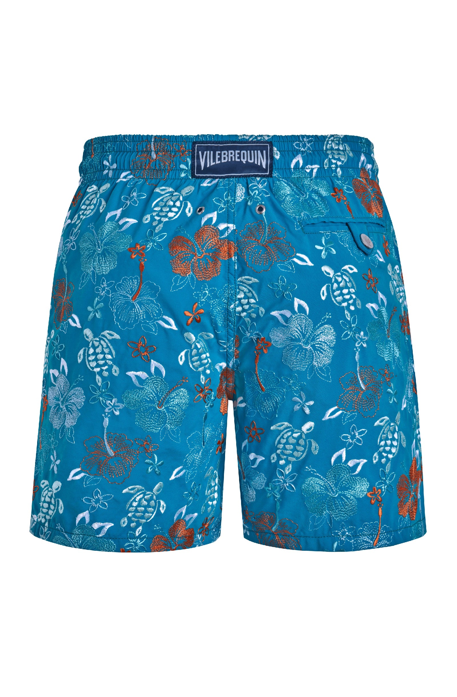 VILEBREQUIN Men Swim Shorts Embroidered Tropical Turtles - Limited