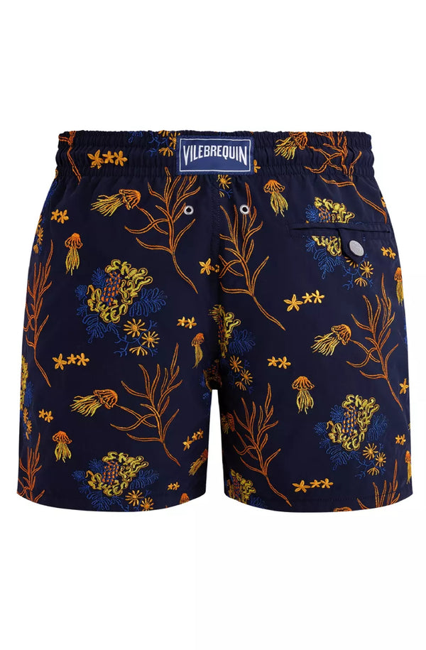 VILEBREQUIN Men Swim Shorts Embroidered Medusa Flowers - Limited Edition