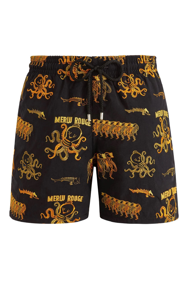 VILEBREQUIN Men Swim Shorts Embroidered AU Merlu Rogue