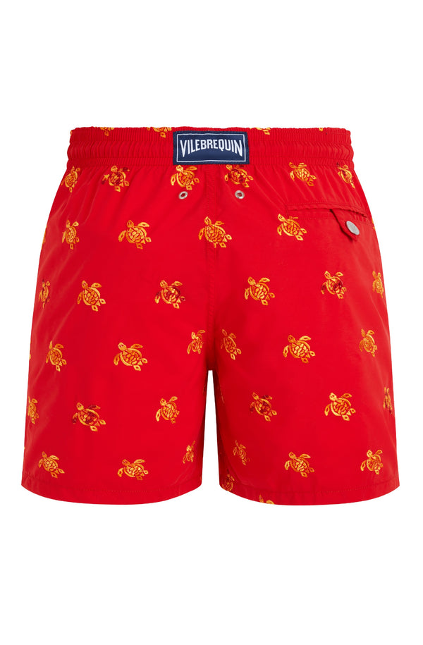 VILEBREQUIN Men Swim Shorts Embroidered Micro Ronde des Tortues Diagonal - Limited Edition