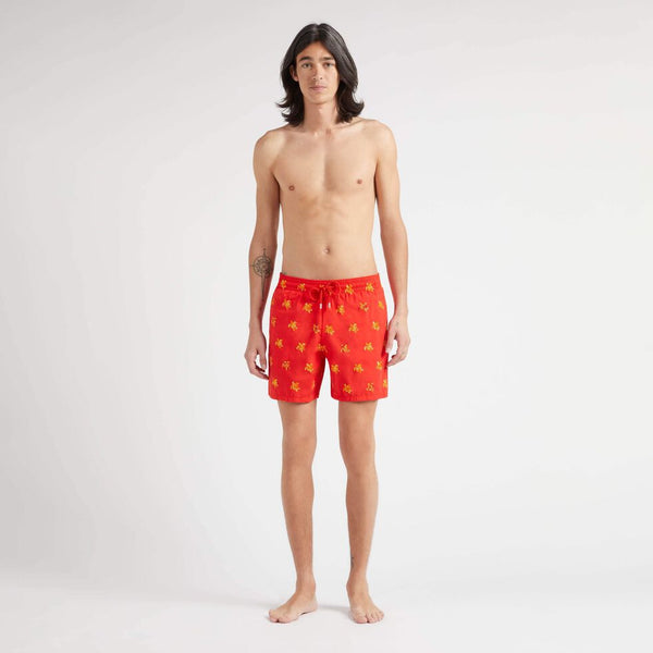 VILEBREQUIN Men Swim Shorts Embroidered Micro Ronde des Tortues Diagonal - Limited Edition