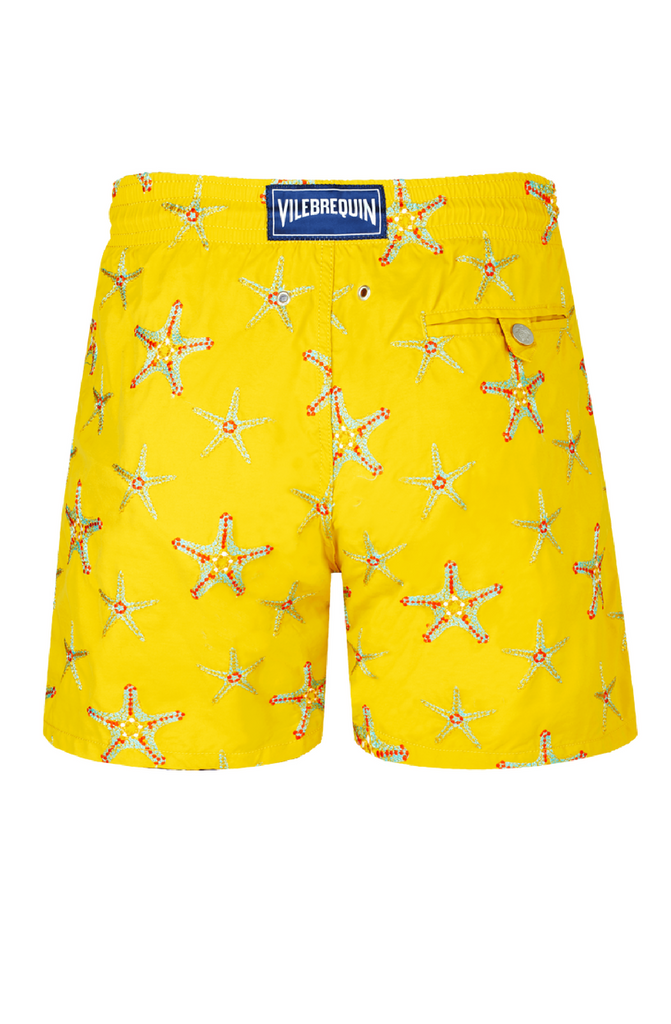 VILEBREQUIN Men Swim Trunks Embroidered Starfish Dance - Limited Edition