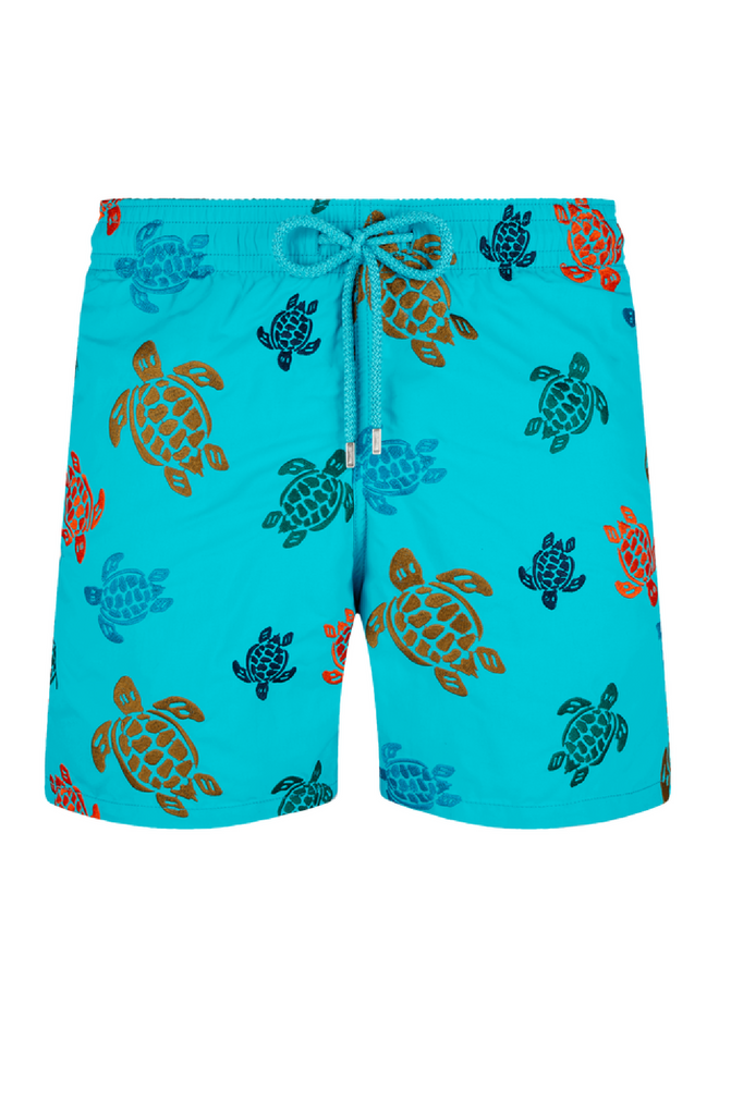 VILEBREQUIN Men Embroidered Swim Shorts Ronde Des Tortues - Limited Edition