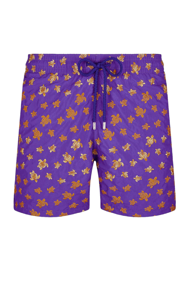VILEBREQUIN Men Embroidered Swim Trunks Micro Ronde Des Tortues - Limited Edition