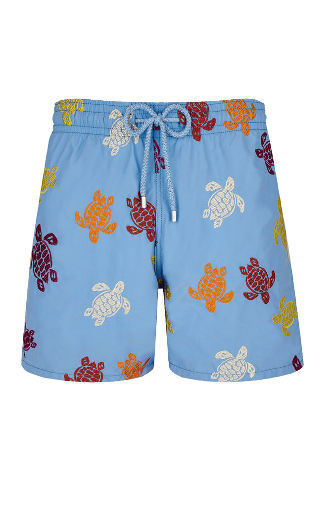 VILEBREQUIN Men Swim Shorts Embroidered Tortues Multicolored - Limited Edition