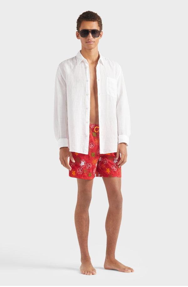 VILEBREQUIN Men Swim Shorts Embroidered Oursins - Limited Edition