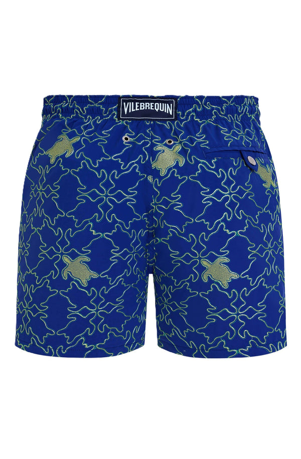 VILEBREQUIN Men Swim Trunks Embroidered Turtles Net - Limited Edition