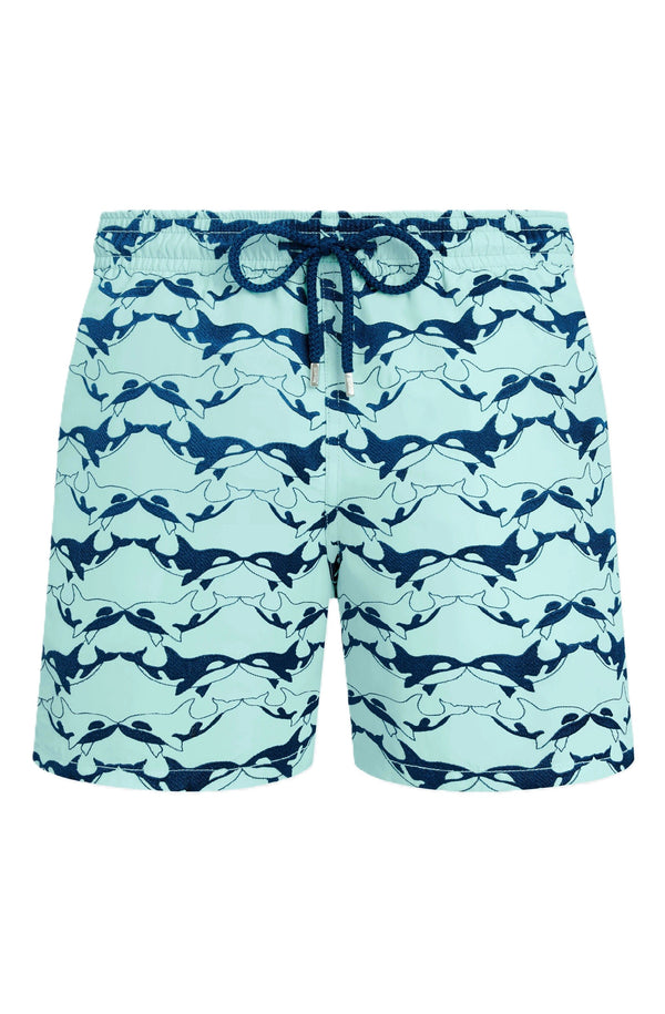 VILEBREQUIN Men Swim Trunks Embroidered Orcas - Limited Edition