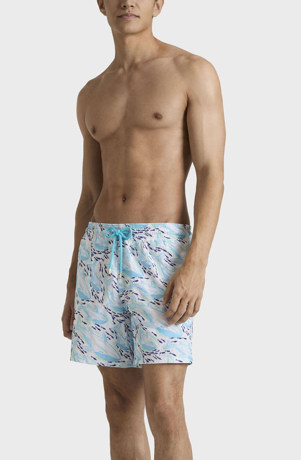 VILEBREQUIN Men Embroidered Swim Shorts Whales Offset - Limited Edition