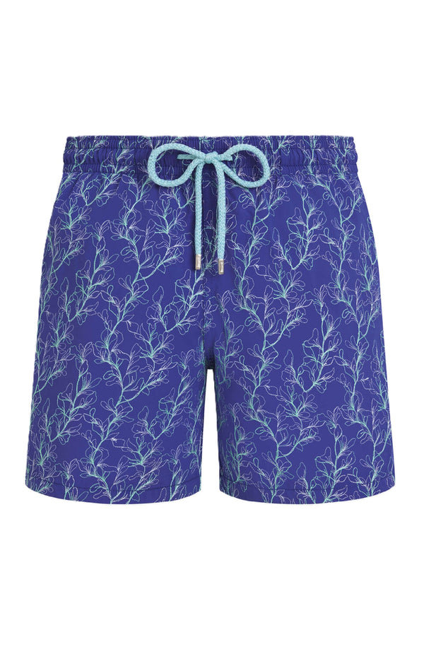 VILEBREQUIN Men Embroidered Swim Shorts X-Ray Seaweed - Limited Edition