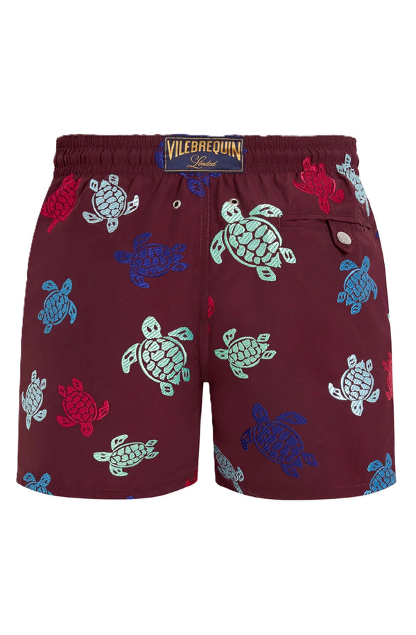 VILEBREQUIN Men Embroidered Swim Shorts Ronde des Tortues - Limited Edition