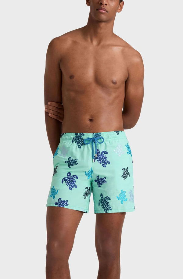 VILEBREQUIN Men Embroidered Swim Shorts Ronde des Tortues - Limited Edition