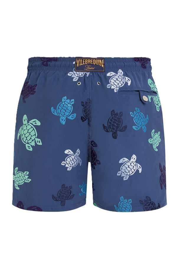 VILEBREQUIN Men Embroidered Swim Shorts Ronde des Tortues - Limited Edition