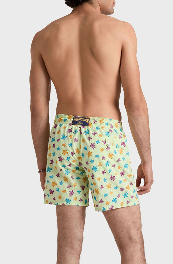 VILEBREQUIN Men Embroidered Swim Shorts Micro Ronde des Tortues - Limited Edition