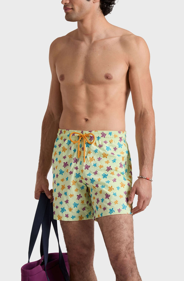 VILEBREQUIN Men Embroidered Swim Shorts Micro Ronde des Tortues - Limited Edition
