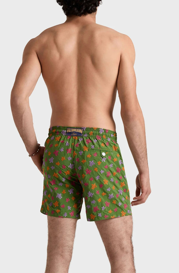 VILEBREQUIN Men Embroidered Swim Shorts Micro Ronde des Tortues - Limited Edition