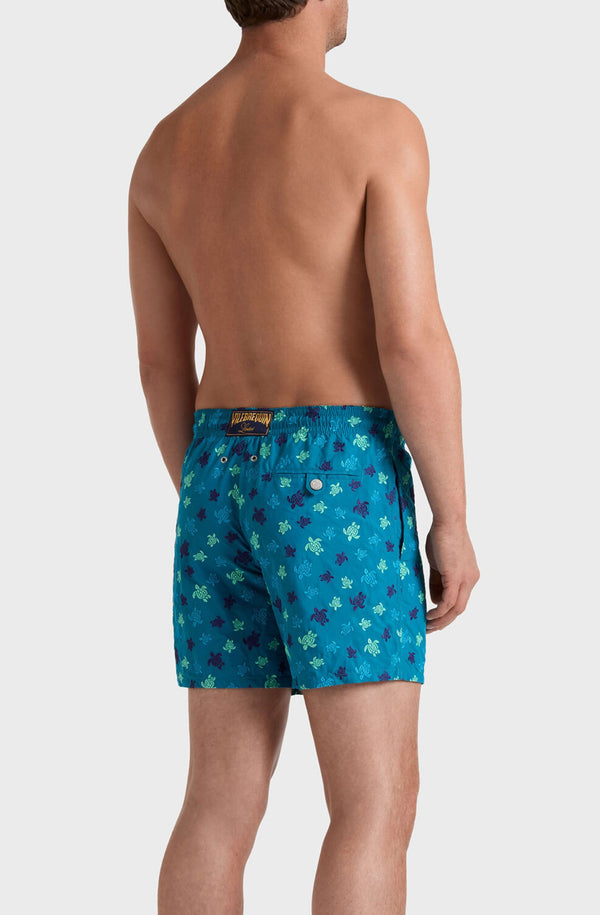 VILEBREQUIN Men Embroidered Swim Shorts Micro Ronde des Tortues - Limited Edition