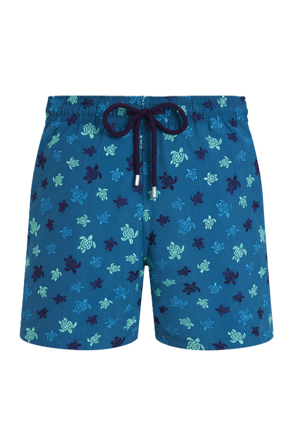VILEBREQUIN Men Embroidered Swim Shorts Micro Ronde des Tortues - Limited Edition