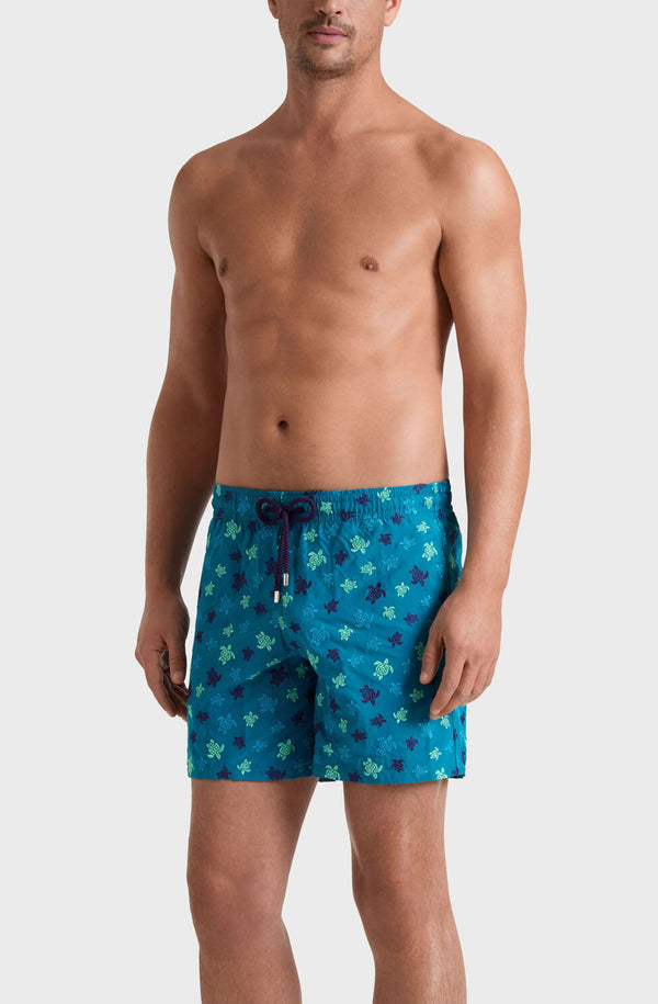 VILEBREQUIN Men Embroidered Swim Shorts Micro Ronde des Tortues - Limited Edition