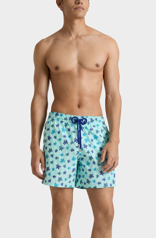 VILEBREQUIN Men Embroidered Swim Shorts Micro Ronde des Tortues - Limited Edition