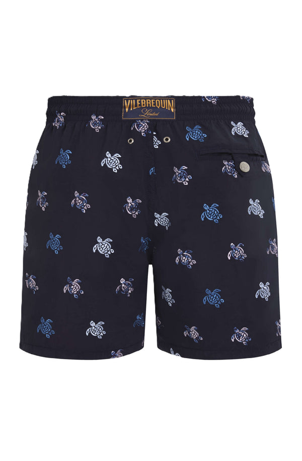 VILEBREQUIN Men Embroidered Swim Shorts Micro Tortues Diagonales - Limited Edition