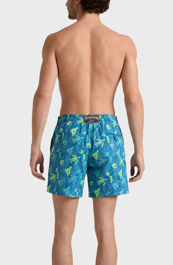 VILEBREQUIN Men Embroidered Swim Shorts Aquatic Life - Limited Edition
