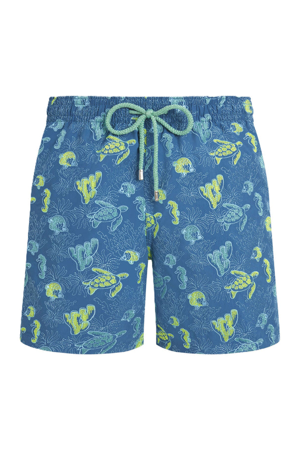 VILEBREQUIN Men Embroidered Swim Shorts Aquatic Life - Limited Edition