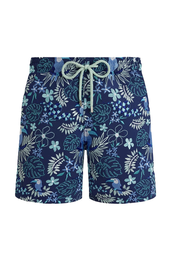 VILEBREQUIN Men Embroidered Swim Shorts Papel de Embrulho - Limited Edition