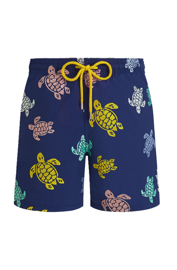VILEBREQUIN Men Embroidered Swim Shorts Ronde des Tortues - Limited Edition