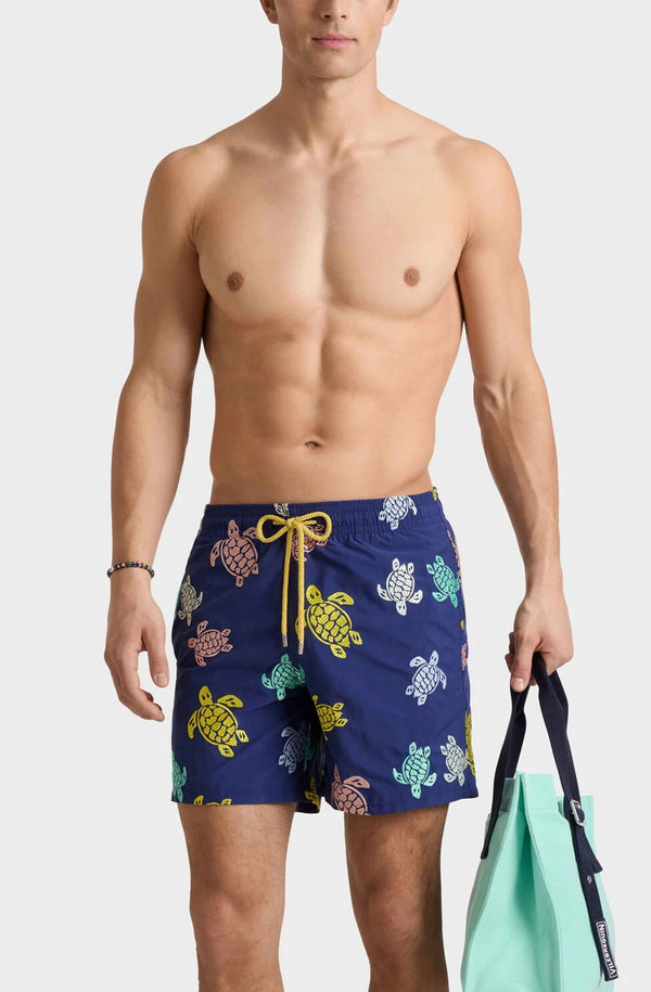 VILEBREQUIN Men Embroidered Swim Shorts Ronde des Tortues - Limited Edition