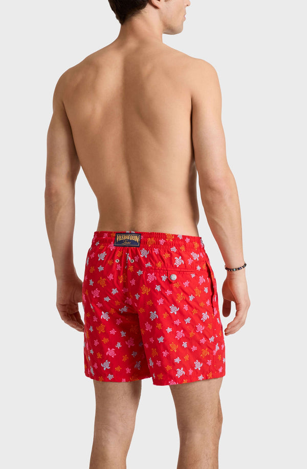 VILEBREQUIN Men Embroidered Swim Shorts Micro Ronde des Tortues - Limited Edition