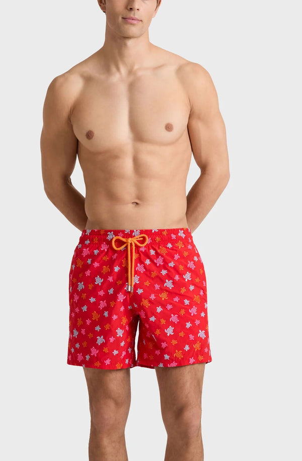 VILEBREQUIN Men Embroidered Swim Shorts Micro Ronde des Tortues - Limited Edition
