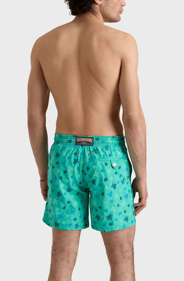 VILEBREQUIN Men Embroidered Swim Shorts Micro Ronde des Tortues - Limited Edition