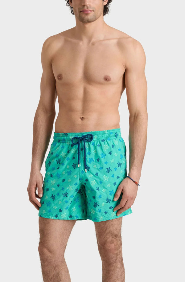 VILEBREQUIN Men Embroidered Swim Shorts Micro Ronde des Tortues - Limited Edition