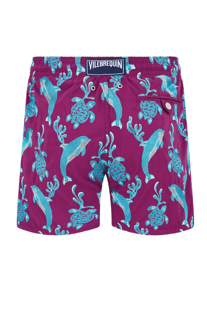 VILEBREQUIN Men Swim Trunks Embroidered 2000 Vie Aquatique - Limited Edition